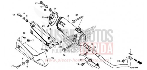 EXHAUST MUFFLER NSS300AD de 2013
